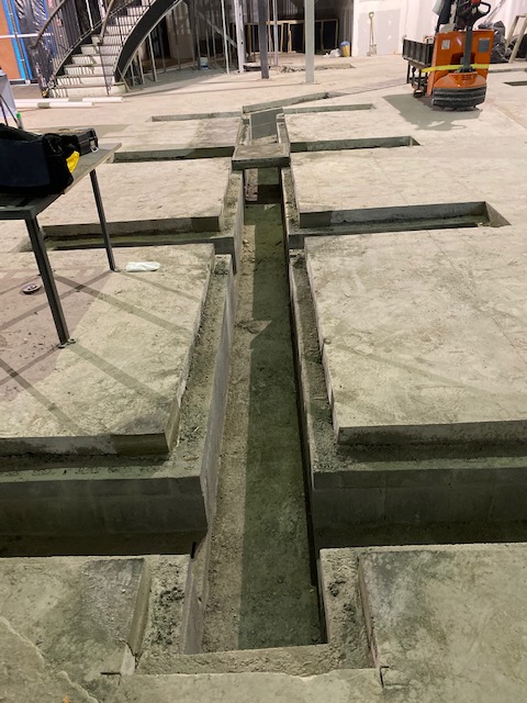 Exterior signage prep work