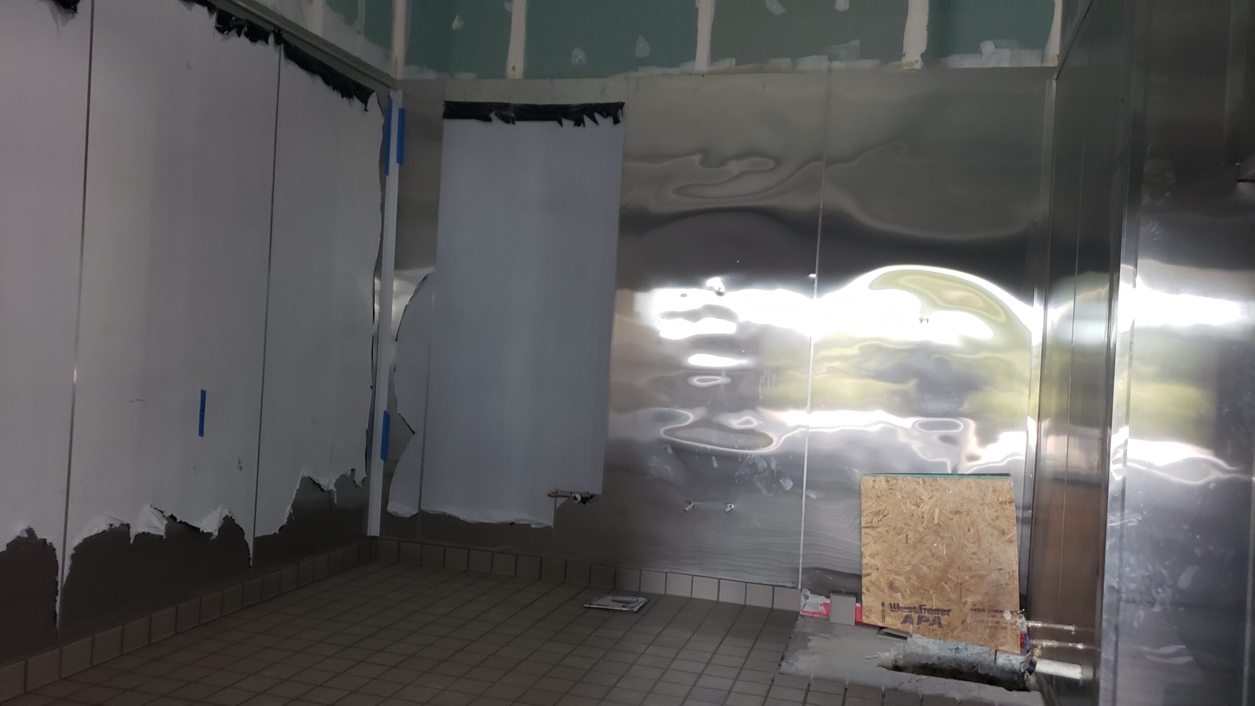 Before — Hyatt · MASTI: FOH area under construction