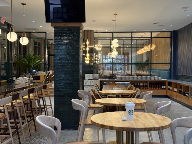 After — Hyatt · MASTI: finished dining space with lighting